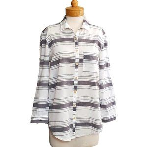 Matilda Jane & Joanna Gaines Made Ready Womens Button Up Shirt Cotton Sz M